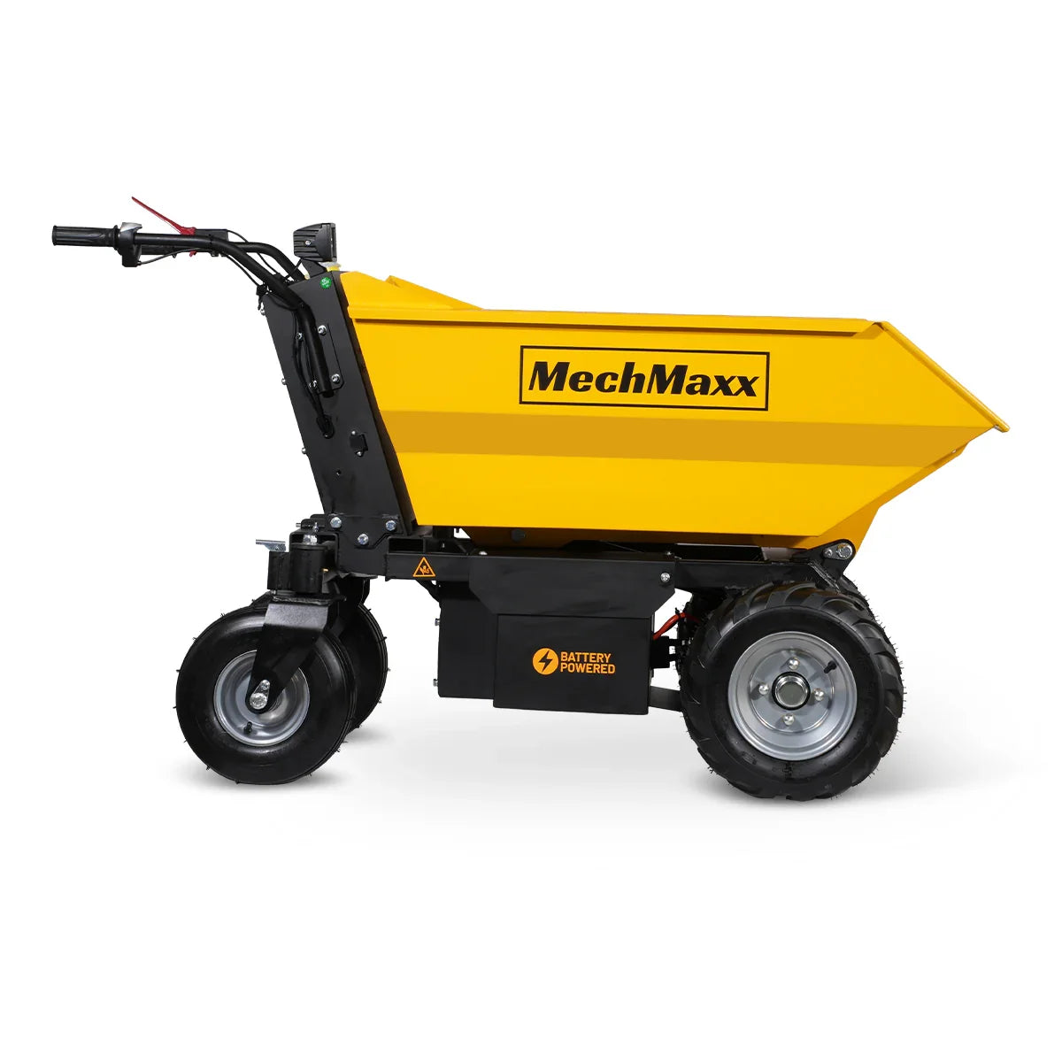 MechMaxx EH50 Mini Dumper 1100 lbs Loading 1000W DC Motor 48V Battery Powered Hydraulic Tipping Dump Cart New