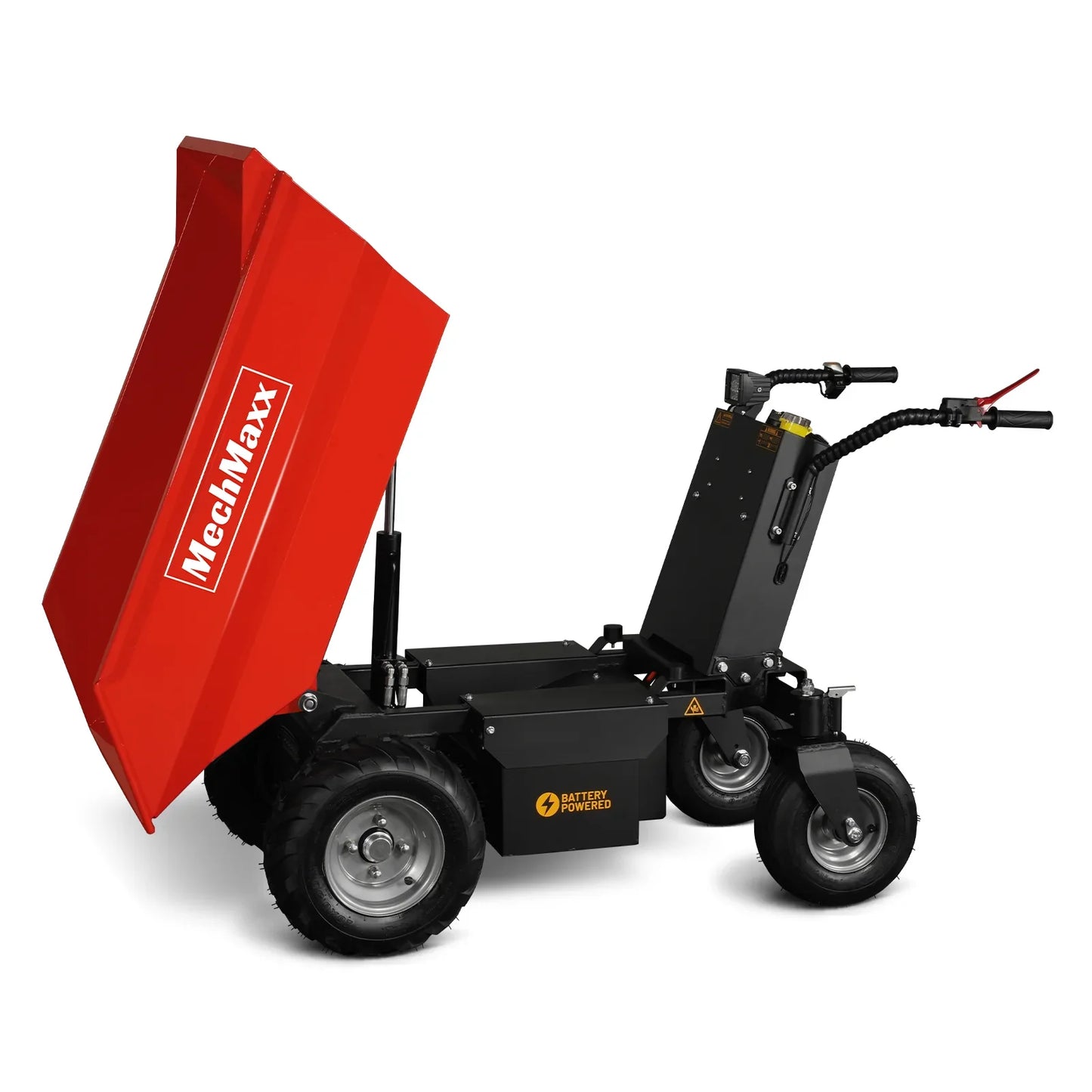 MechMaxx EH50 Mini Dumper 1100 lbs Loading 1000W 48V Battery Powered Hydraulic Tipping Dump Cart New