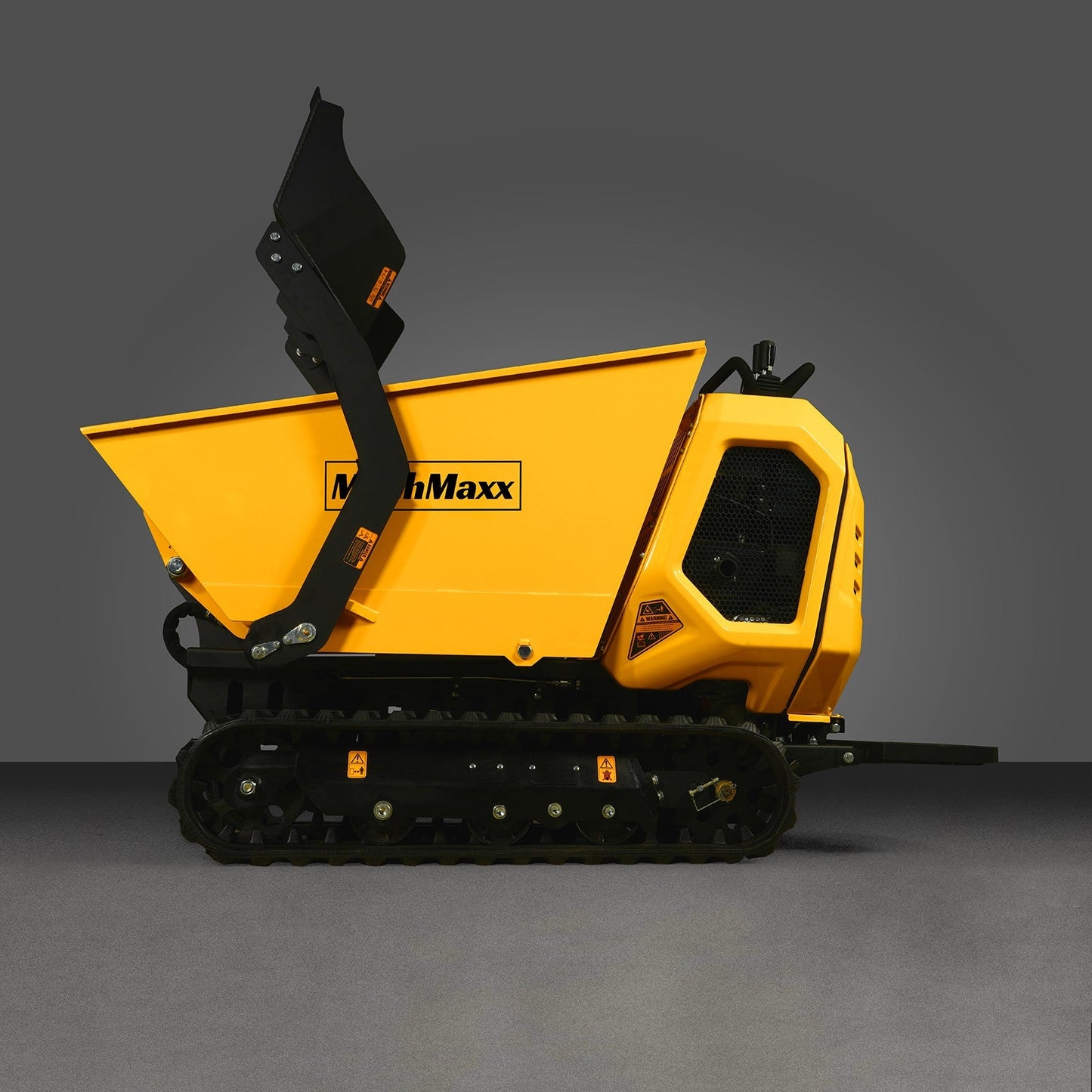 MechMaxx T80FL Mini Dumper 1800 lbs 420cc Electric Start Gas Engine Stand-On Hydraulic Track Self-Loading New