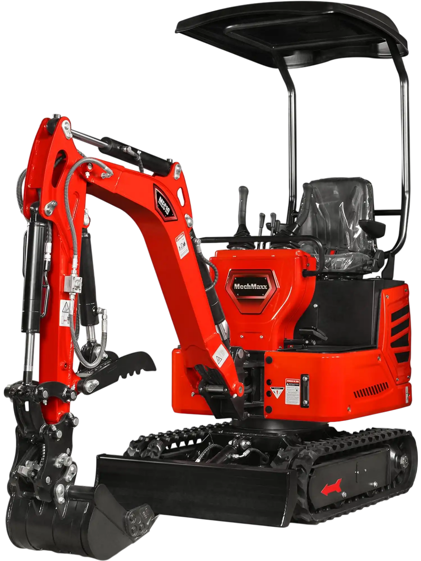 MechMaxx MEC10 Mini Excavator Compact HONDA GX390 Engine 65.7" Max Digging Depth 1 Ton 2280 lbs Operating Weight New