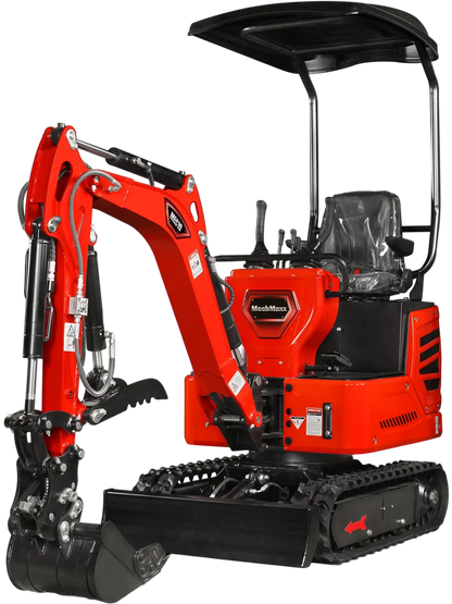 MechMaxx MEC10 Mini Excavator Compact HONDA GX390 Engine 65.7" Max Digging Depth 1 Ton 2280 lbs Operating Weight New