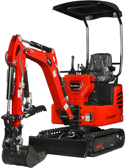 MechMaxx MEC10 Mini Excavator Compact HONDA GX390 Engine 65.7" Max Digging Depth 1 Ton 2280 lbs Operating Weight New