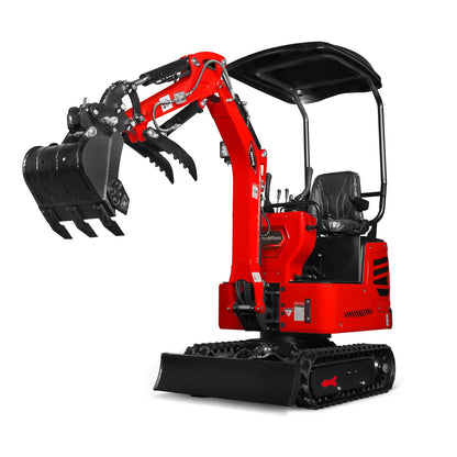 MechMaxx MEC10 Mini Excavator Compact HONDA GX390 Engine 65.7" Max Digging Depth 1 Ton 2280 lbs Operating Weight New