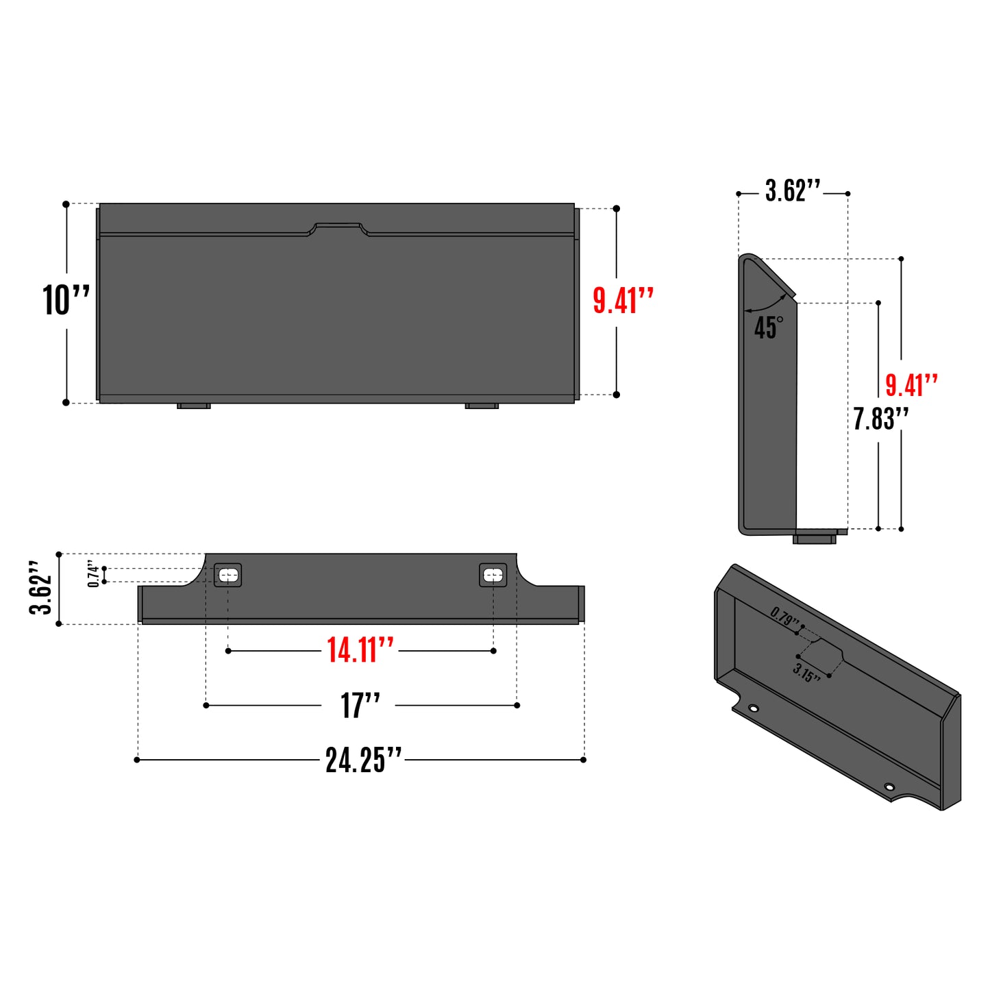 MechMaxx LJ36 Skid Steer Lifting Jibs 36" Boom Length Mini Skid Steer Lifting Jib New