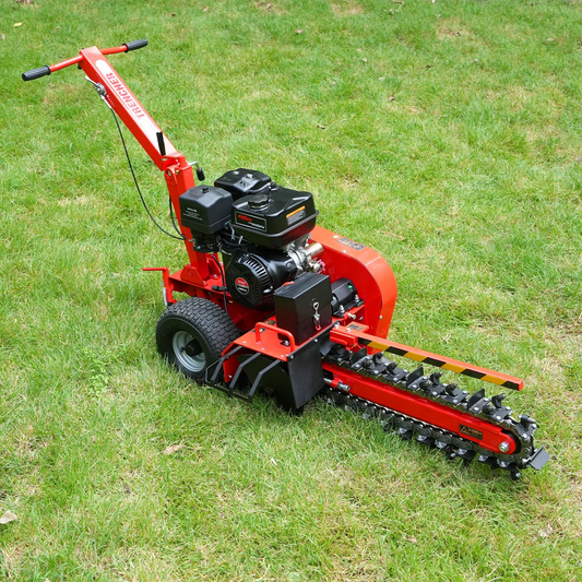 MechMaxx TCR1500 Mini Trencher 15HP 420cc Electric Start Powered 24" Ditching Trencher New