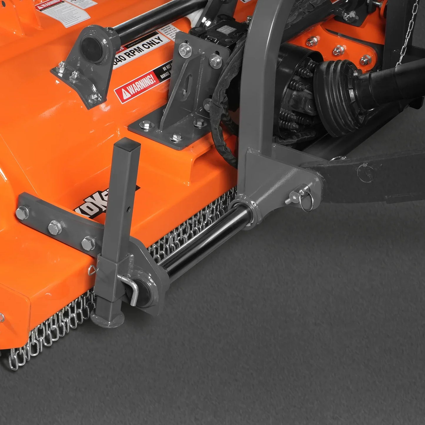MechMaxx KDK 63H Flail Mower 63" Heavy Duty PTO Hydraulic Side Shift 3 Point 50-75 HP New