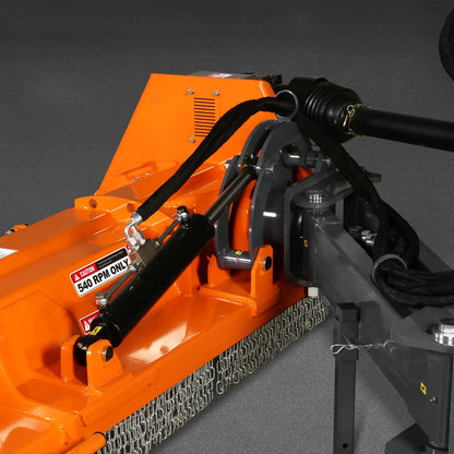 MechMaxx VBM78 Flail Mower 78" Heavy Duty 3 Point Offset Ditch Bank Verge PTO Driven 80-110HP Italy CMR Gearbox New