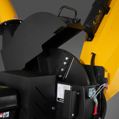 MechMaxx P4205 Wood Chipper 5" Electric Start DUCAR 420cc 15 HP Gasoline Engine Powered Disc with Taillight New