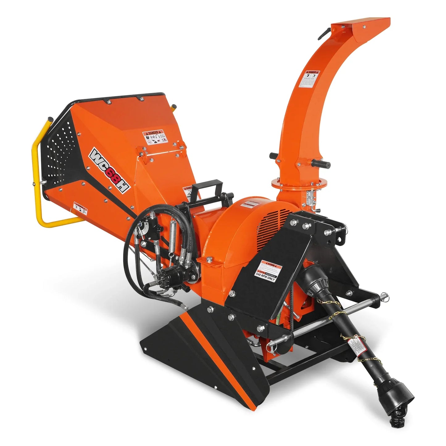 MechMaxx WC68H Wood Chipper 6" 3 Point Hydraulic Feeding PTO for 20-50HP Tractor New
