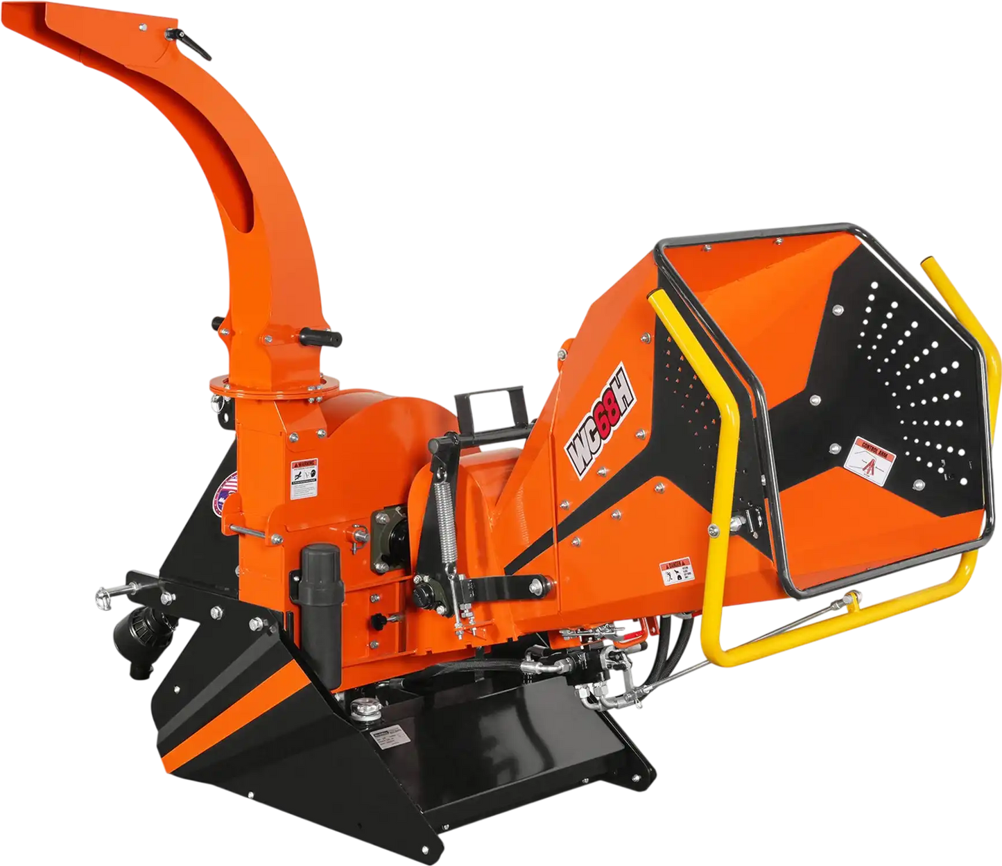 MechMaxx WC68H Wood Chipper 6" 3 Point Hydraulic Feeding PTO for 20-50HP Tractor New