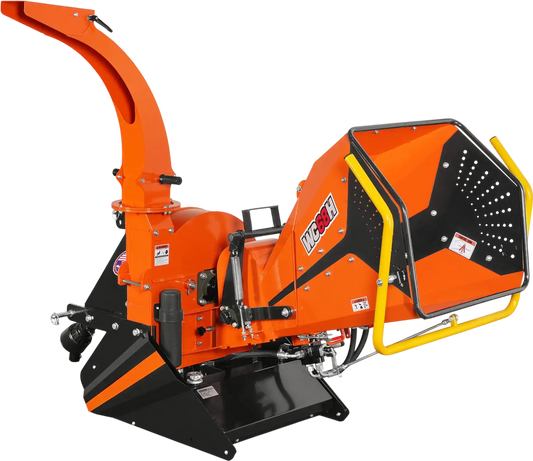 MechMaxx WC68H Wood Chipper 6" 3 Point Hydraulic Feeding PTO for 20-50HP Tractor New