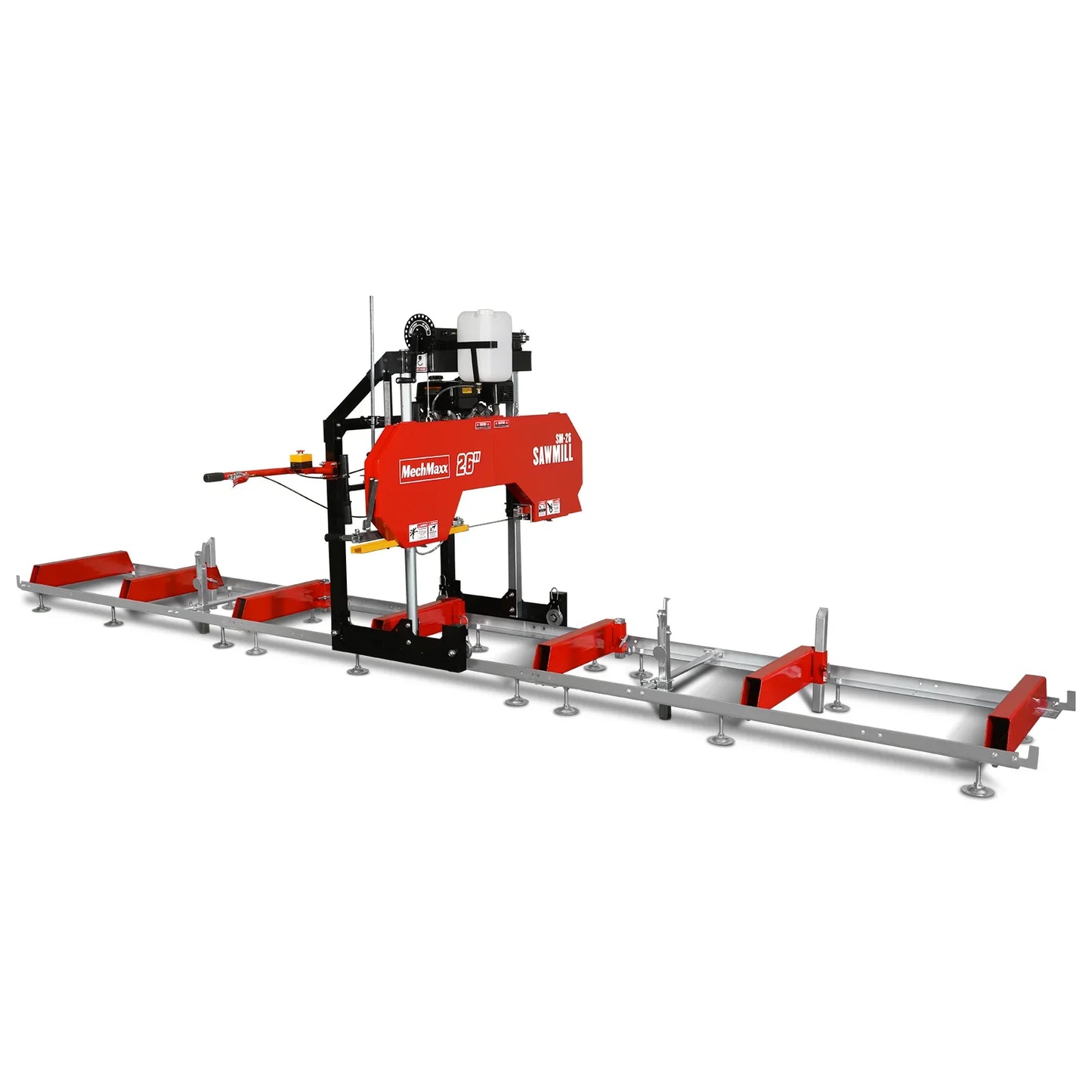 MechMaxx SM26 Sawmill Portable 26" KOHLER CH440 429cc Electric Start Gasoline Engine 20" Board Width 20' Track Length New