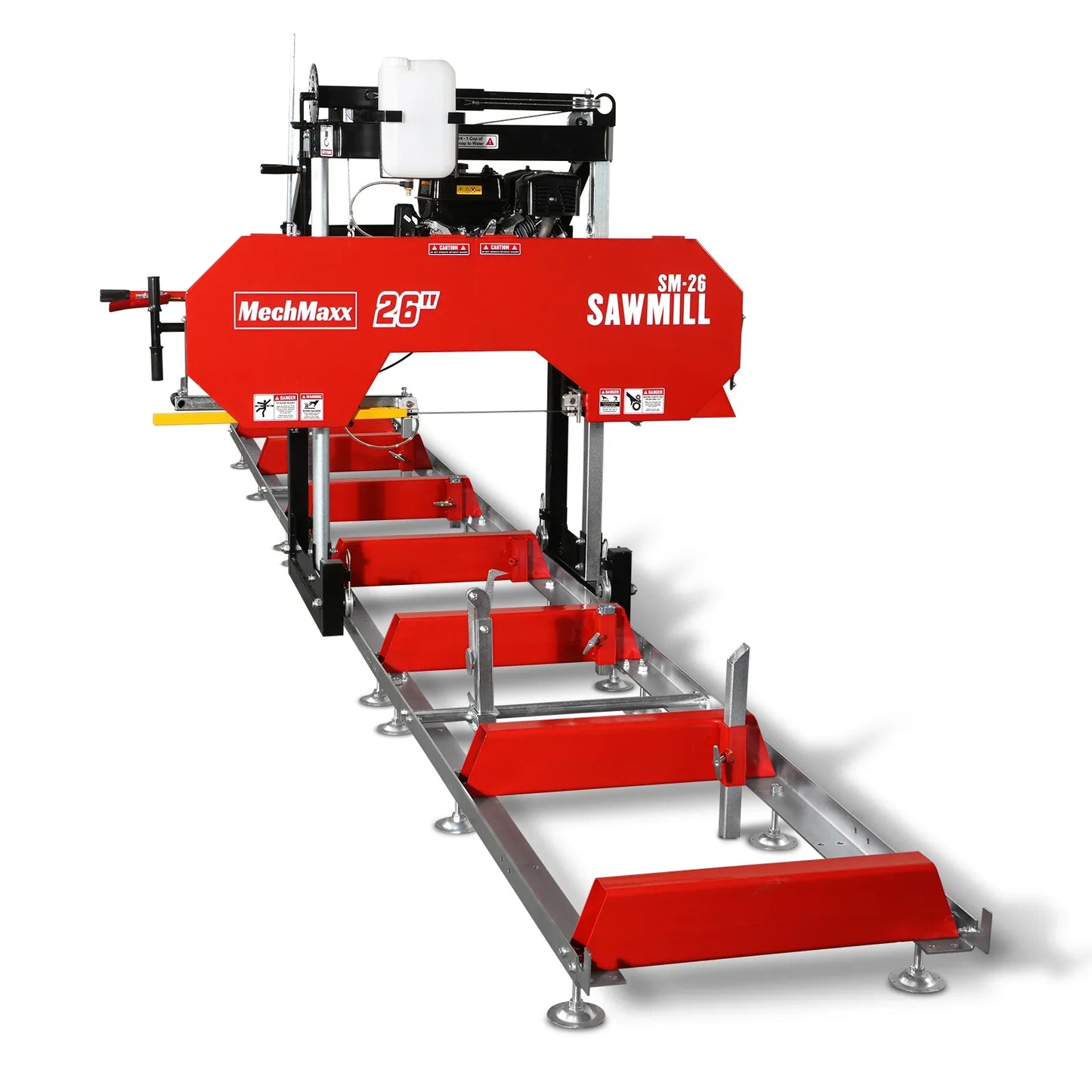 MechMaxx SM26 Sawmill Portable 26" KOHLER CH440 429cc Electric Start Gasoline Engine 20" Board Width 20' Track Length New