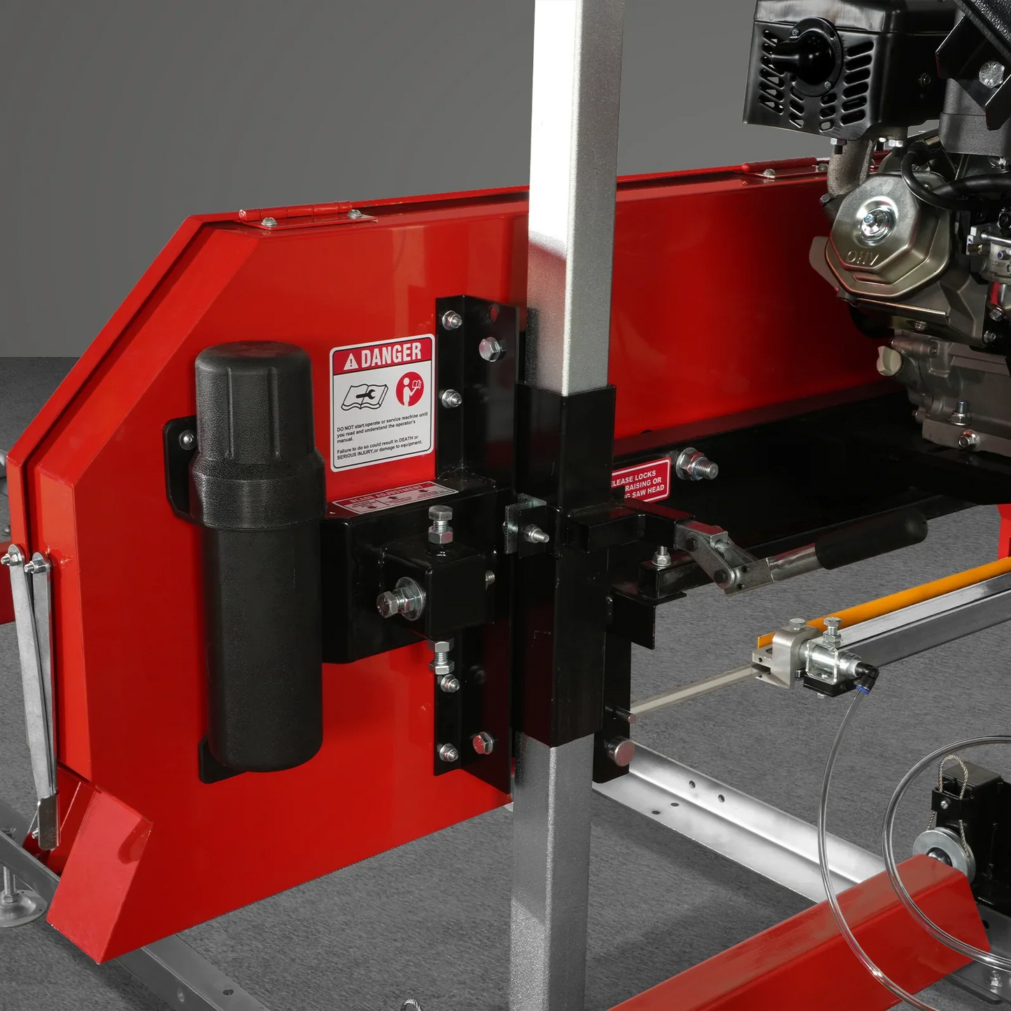 MechMaxx SM32 Sawmill 32" Portable 459cc 15HP Electric Start Gasoline Engine 26.5" Board Width 13' Track Length New