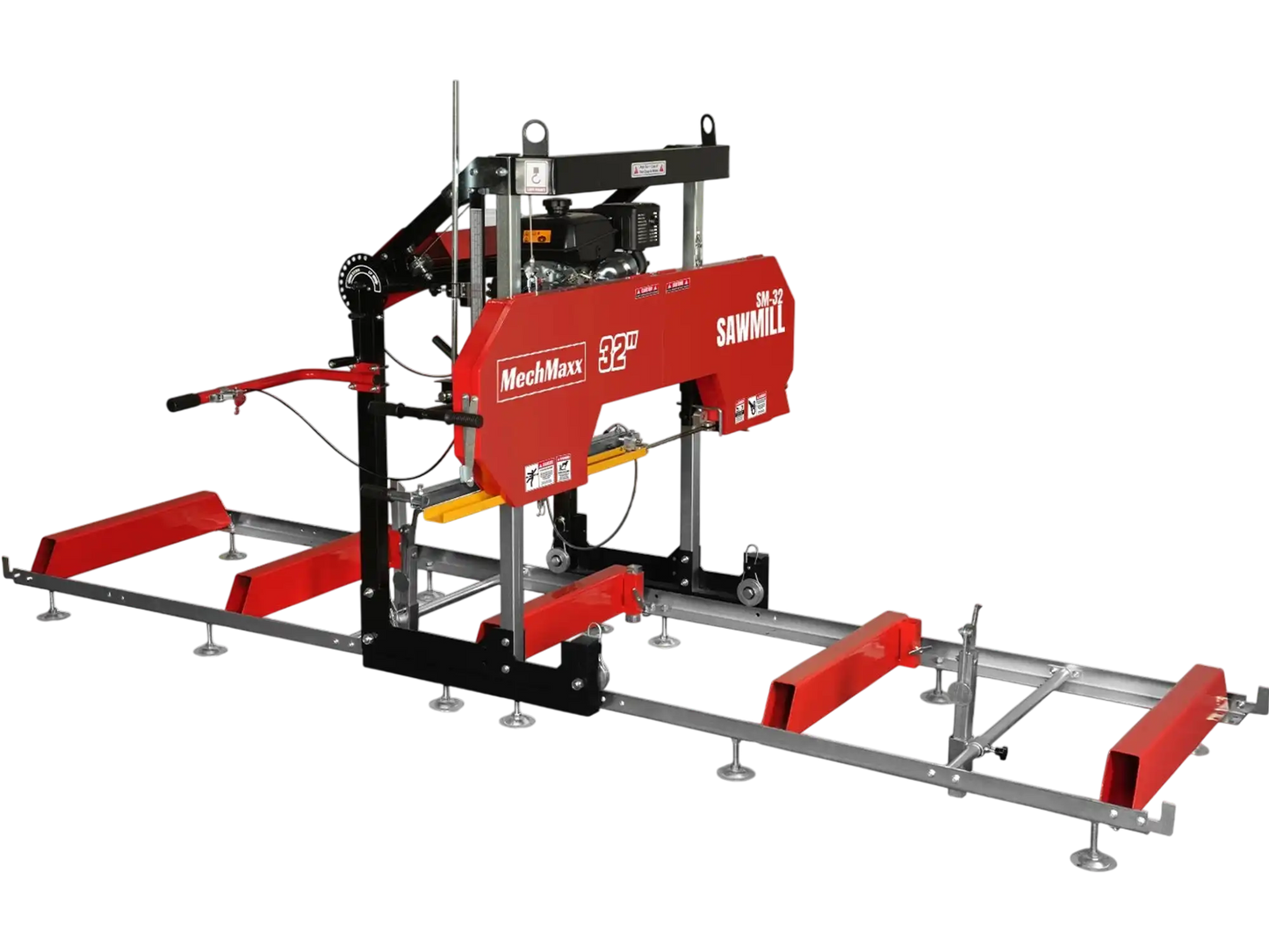 MechMaxx SM32 Sawmill Portable 32" KOHLER CH440 429cc Electric Start Gasoline Engine 26.5" Board Width 13' Track Length New
