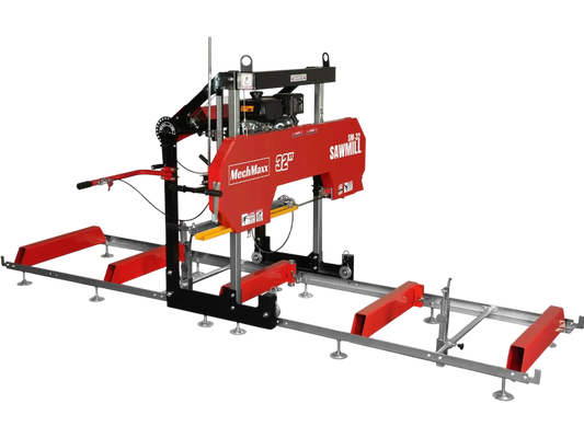 MechMaxx SM32 Sawmill Portable 32" KOHLER CH440 429cc Electric Start Gasoline Engine 26.5" Board Width 13' Track Length New