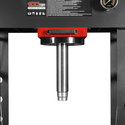 MechMaxx HSP100E Hydraulic Shop Press 100 Ton H-Frame Electric with Hand Winch 110V Motor Safety Guard New