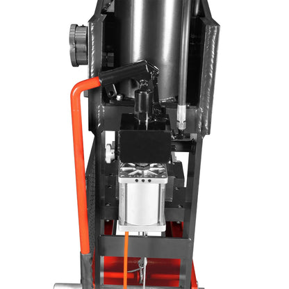 MechMaxx HSP100 Hydraulic Shop Press 100 Ton H-Frame Air/Hydraulic Hand Winch Foot Pedal Safety Guard Fully Welded Steel Frame New