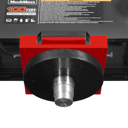 MechMaxx HSP100 Hydraulic Shop Press 100 Ton H-Frame Air/Hydraulic Hand Winch Foot Pedal Safety Guard Fully Welded Steel Frame New