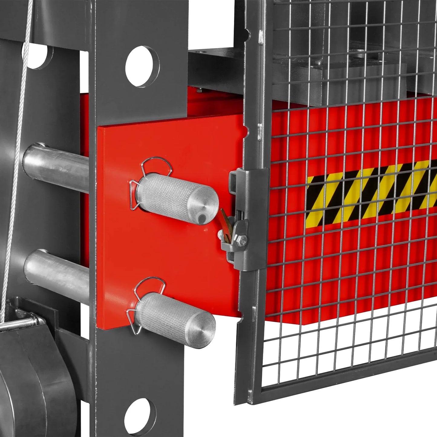 MechMaxx HSP100 Hydraulic Shop Press 100 Ton H-Frame Air/Hydraulic Hand Winch Foot Pedal Safety Guard Fully Welded Steel Frame New