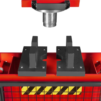 MechMaxx HSP30 Hydraulic Shop Press 30 Ton H-Frame Air/Hydraulic with Hand Winch Press Pin Kit Safety Guard Foot Pedal Control New