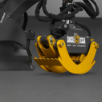 MechMaxx RLG-50 Log Grapple 50" Skid Steer Rotary 360° Rotation 3000 lbs Capacity New