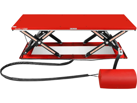 MechMaxx ELT66P Lift Table Stationary Electric Hydraulic Parallel Double Scissor 6600 lbs Capacity 112.9 x 39.4" Platform 34.3" Lift Height UL Certified Motor New