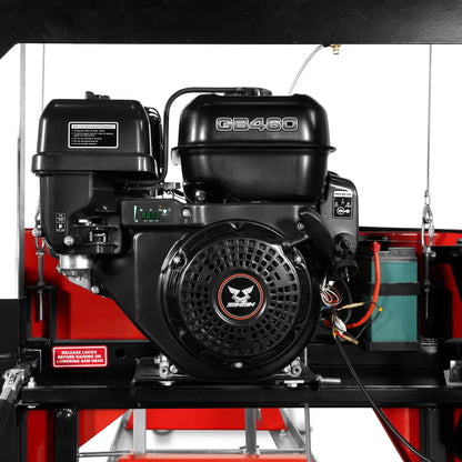 MechMaxx SM26 Sawmill Portable 26" 15 HP Electric Start Gasoline Engine 20" Board Width 20' Track Length New