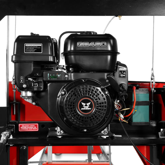 MechMaxx SM26 Sawmill Portable 26" 15 HP Electric Start Gasoline Engine 20" Board Width 20' Track Length New