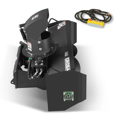 MechMaxx MSB48 Skid Steer Snow Blower 48" Width 20" Intake Hydraulic Remote Control Chute Rotation Deflector New