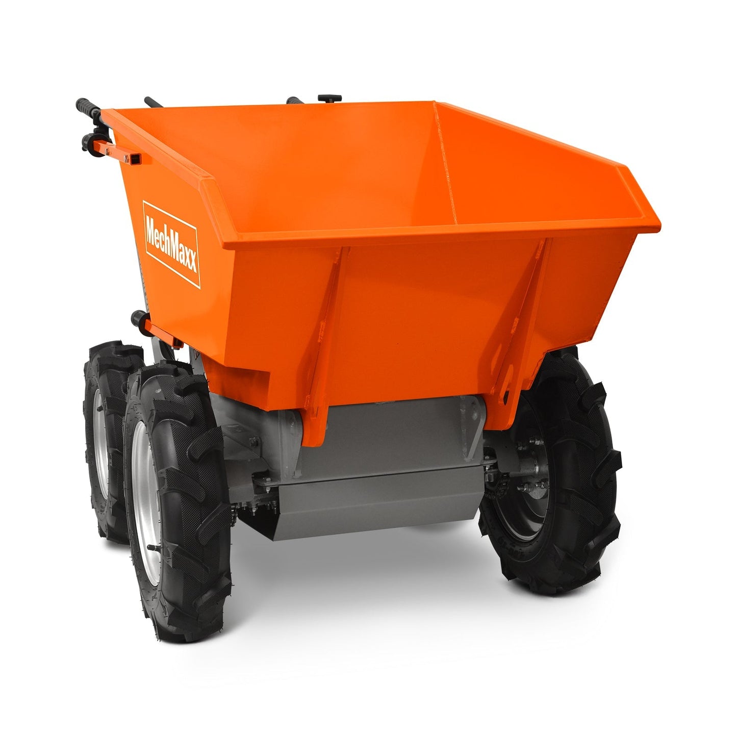 MechMaxx T25 Mini Dumper 660 lbs Capacity 6.5HP Gas Powered Wheelbarrow Cart 4F+1R Gearbox New