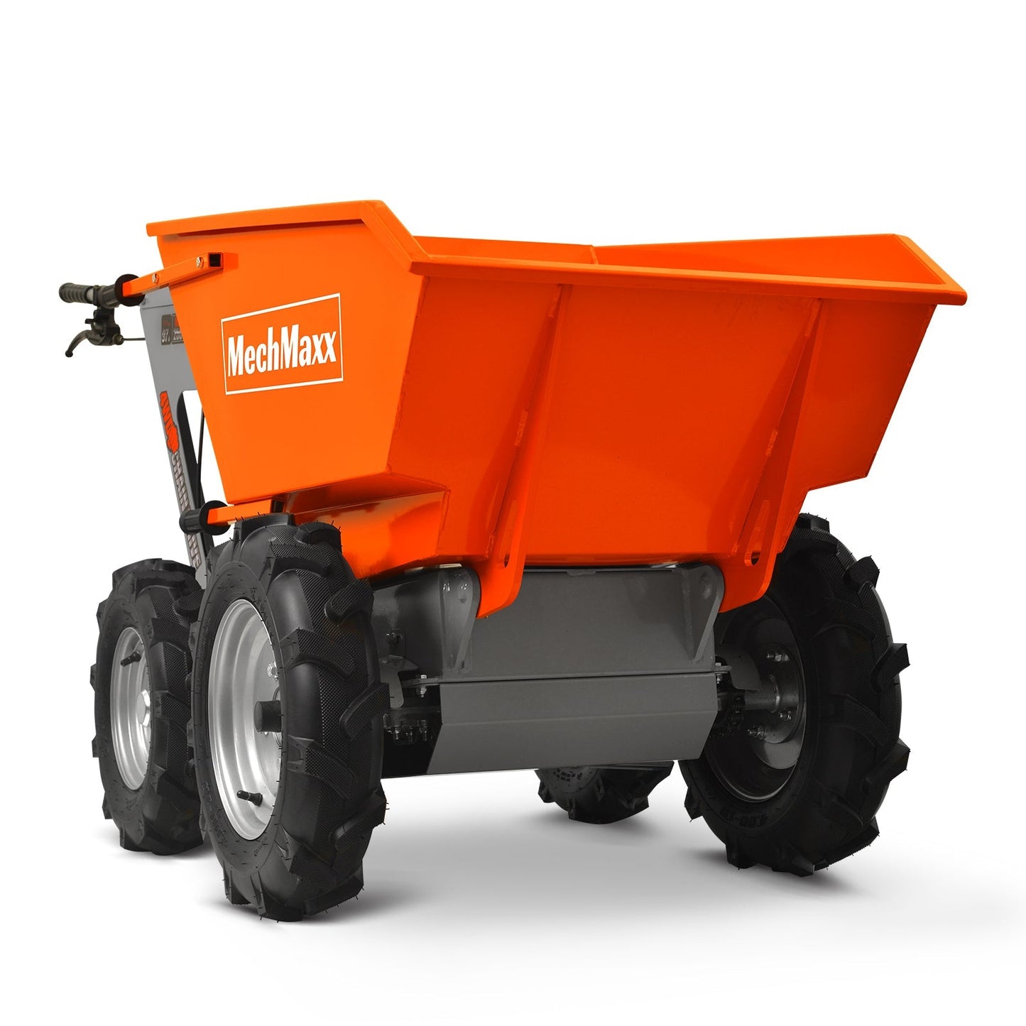 MechMaxx T25 Mini Dumper 660 lbs Capacity 6.5HP Gas Powered Wheelbarrow Cart 4F+1R Gearbox New