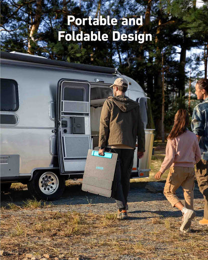 The Anker 521 200W Solar Panel Has A Portable And Foldable Design