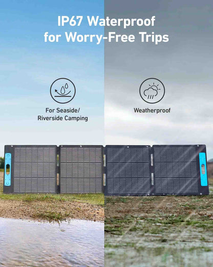 The Anker 521 200W Solar Panel Is IP67 Waterproof