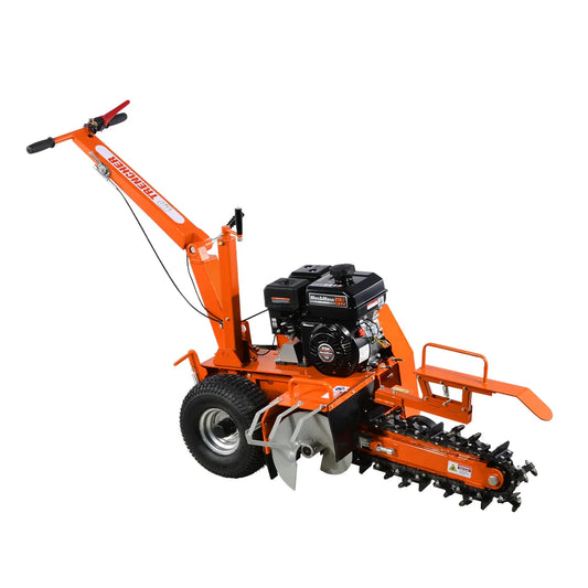 MechMaxx TCR650 Mini Trencher 7HP Gas Powered Cable Ditching New