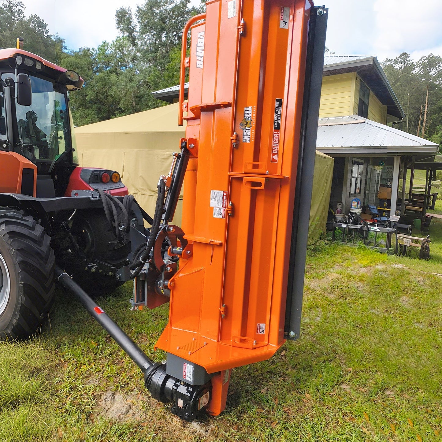 MechMaxx VBM78 Flail Mower 78" Heavy Duty 3 Point Offset Ditch Bank Verge PTO Driven 80-110HP Italy CMR Gearbox New