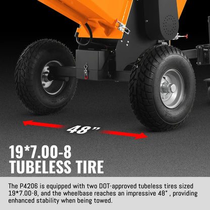 MechMaxx P4206 Wood Chipper 6" Electric Start ZONSEN 420cc 13.4 HP Gasoline Engine Powered Drum New