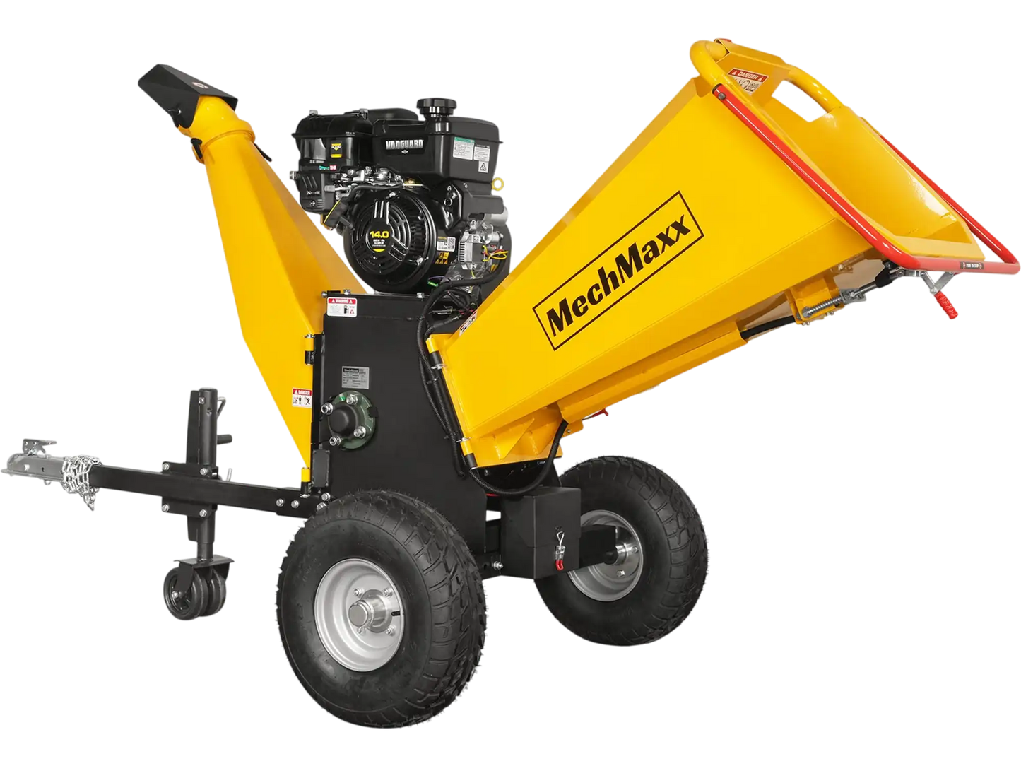 MechMaxx P4206 Wood Chipper 6" Electric Start B&S Vanguard 408cc 14HP Gasoline Engine Powered Drum New