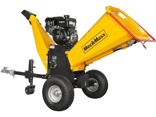 MechMaxx P4206 Wood Chipper 6" Electric Start B&S Vanguard 408cc 14HP Gasoline Engine Powered Drum New