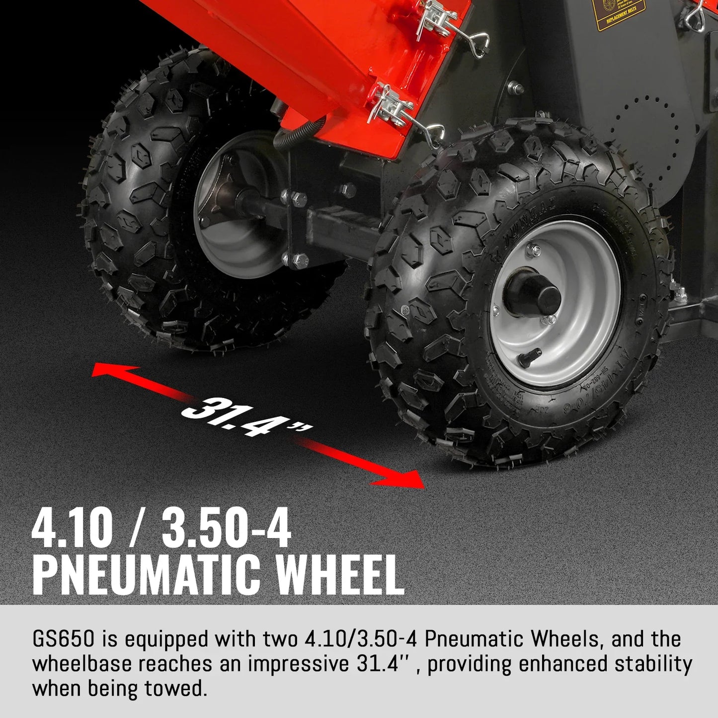 MechMaxx GS650 Wood Chipper Honda GX200 Gasoline Engine Powered 4" New