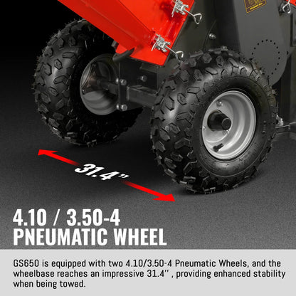 MechMaxx GS650 Wood Chipper Honda GX200 Gasoline Engine Powered 4" New