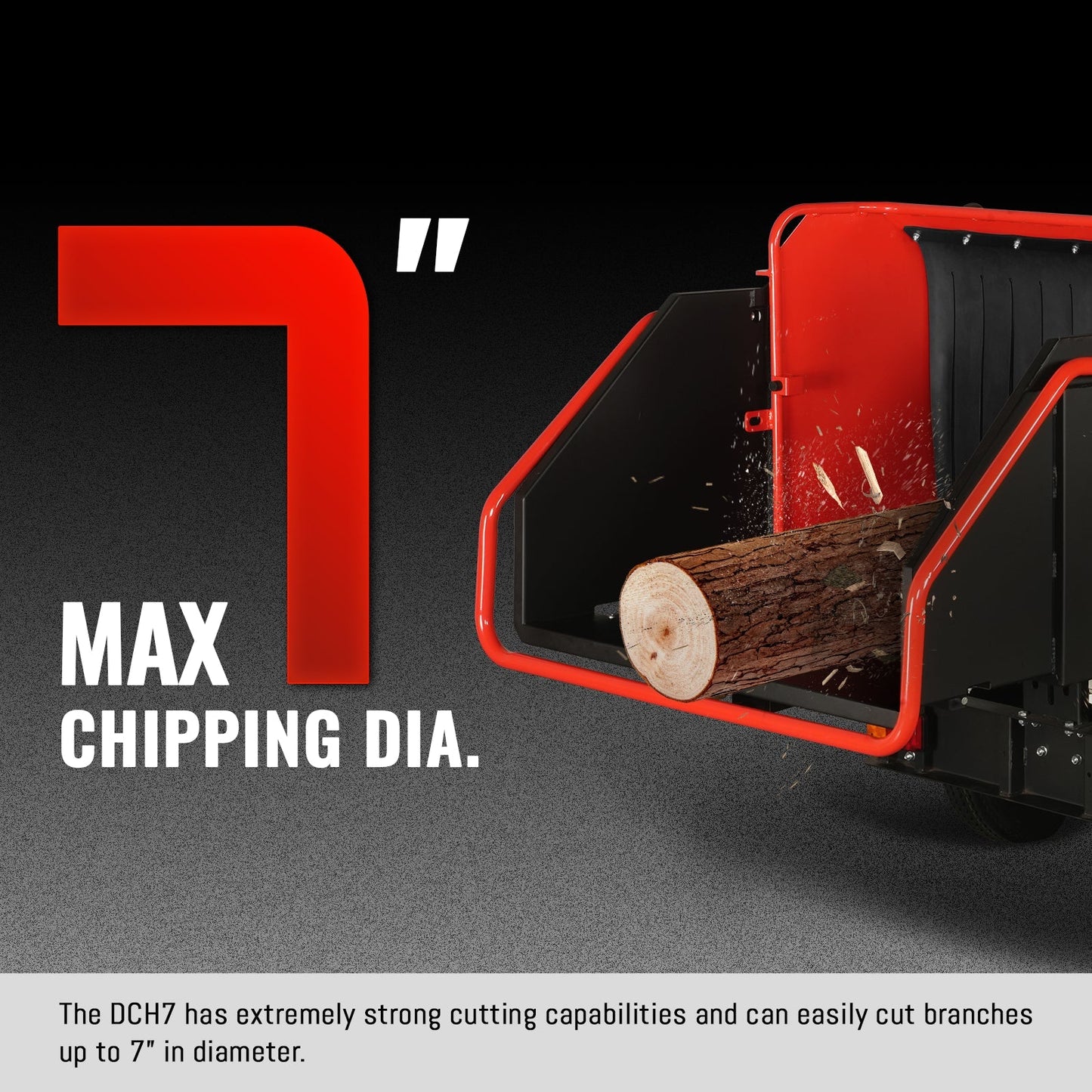 MechMaxx DCH7 Wood Chipper 25HP 750cc Twin Cylinder ZONSEN Petrol Engine 7" Hydraulic Feeding New