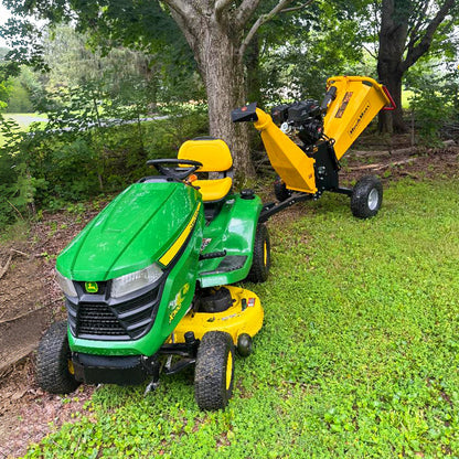 MechMaxx P4206 Wood Chipper 6" Electric Start ZONSEN 420cc 13.4HP Gasoline Engine Powered Drum New