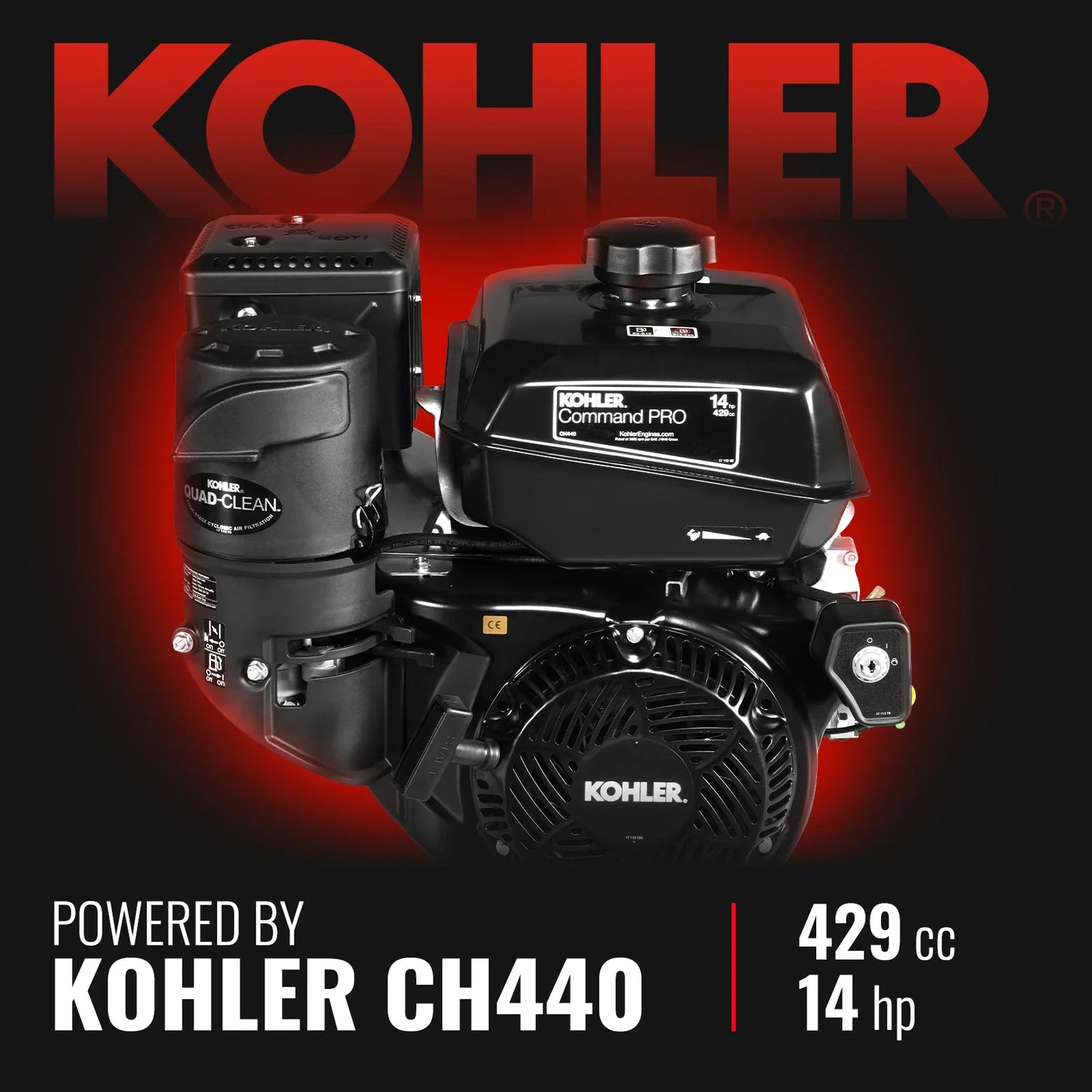 MechMaxx B150 Wood Chipper 6" KOHLER Electric Start 429cc 14HP Gas Powered 4-Wheel Drum with Taillight New