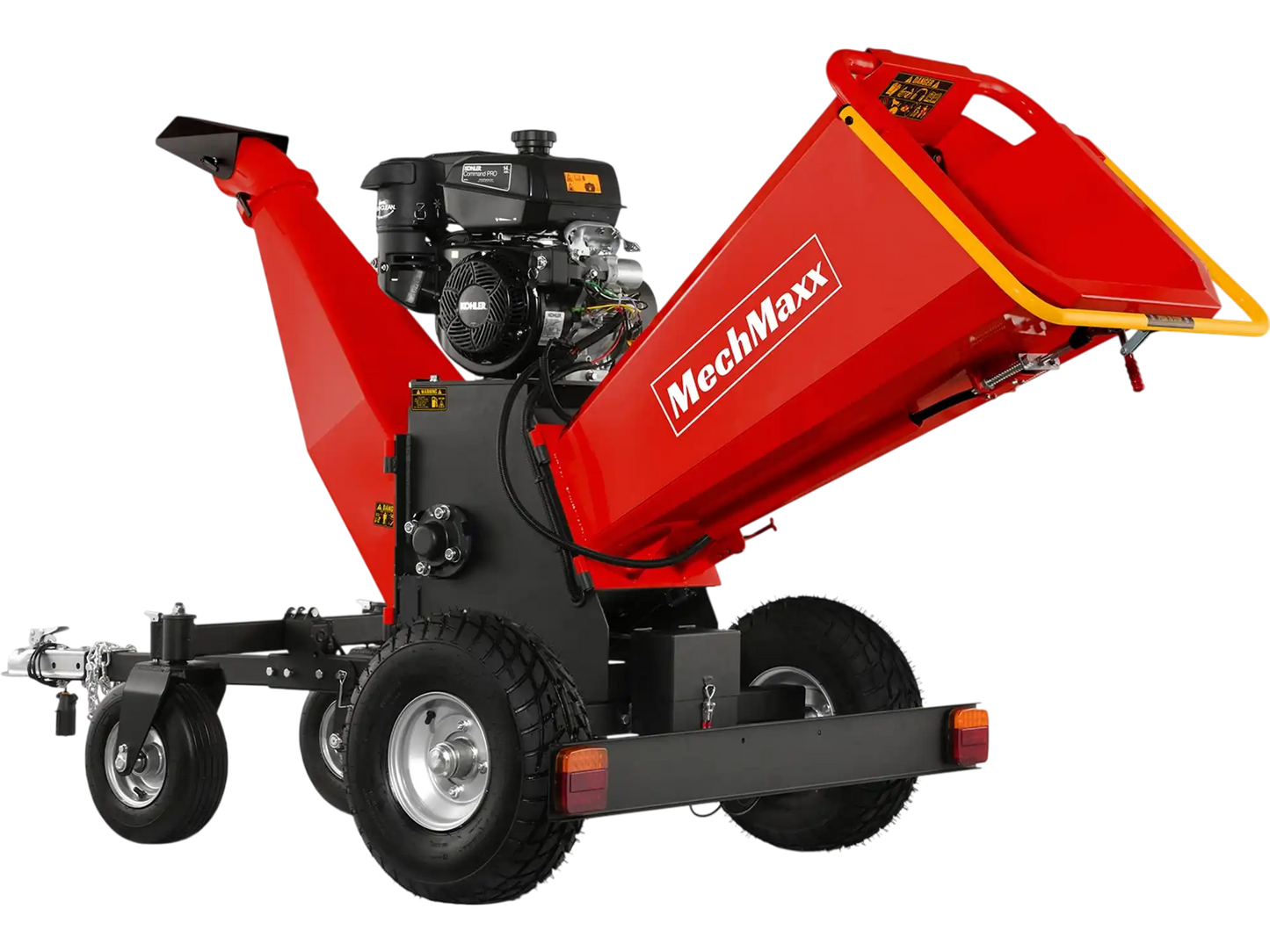 MechMaxx B150 Wood Chipper 6" KOHLER Electric Start 429cc 14HP Gas Powered 4-Wheel Drum with Taillight New
