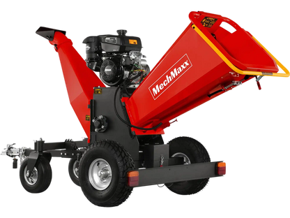 MechMaxx B150 Wood Chipper 6" KOHLER Electric Start 429cc 14HP Gas Powered 4-Wheel Drum with Taillight New