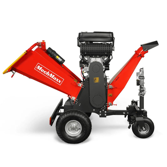 MechMaxx B200 Wood Chipper 8" ZONSEN Electric Start 1000cc 35HP Gas Powered 4-Wheel Drum with Taillight New