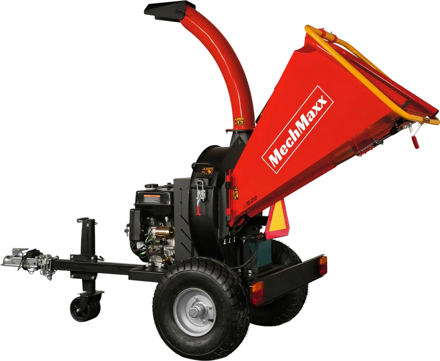 MechMaxx P4205 Wood Chipper 5" Electric Start DUCAR 420cc 15HP Gas Engine Powered Disc with Taillight New