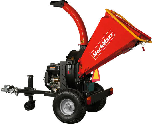 MechMaxx P4205 Wood Chipper 5" Electric Start DUCAR 420cc 15HP Gas Engine Powered Disc with Taillight New