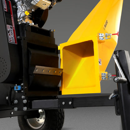 MechMaxx P4206 Wood Chipper 6" Electric Start B&S Vanguard 408cc 14HP Gasoline Engine Powered Drum New